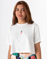 Isleña White Crop Top (Collection "Isleña")