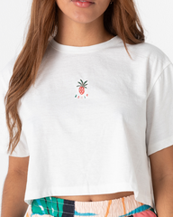 Isleña White Crop Top (Collection "Isleña")