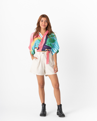 Women's Isleña Cream Shorts (Linen)