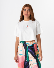 Isleña White Crop Top (Collection "Isleña")
