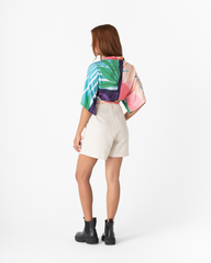 Women's Isleña Cream Shorts (Linen)