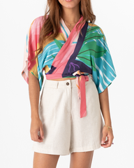 Women's Isleña Cream Shorts (Linen)