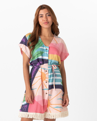 Women's Short Dress Amor Sensible Multicolor