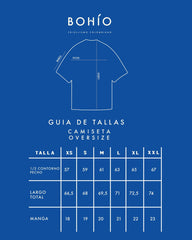 Camiseta Unisex Oversize Diving Life X Bohio Azul Oscuro (Algodón 320 Gr) 2025