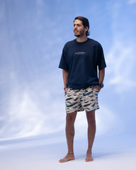 Camiseta Unisex Oversize Diving Life X Bohio Azul Oscuro (Algodón 320 Gr) 2025