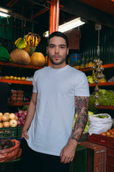 Camiseta Unisex Regular Blanco Bohío (Tela eco y algodón 155 Gr)