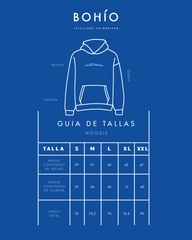 Hoodie Unisex Diving Life X Bohio Azul Oscuro (Algodón 100%) 2025