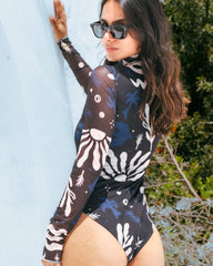 Body mujer Renacer Negro (Mesh)