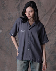 Camisa Unisex Polas Y Playa Gris Boxy Fit (Rayón)