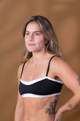 Top De Bikini Negro Solano (Tela Eco)