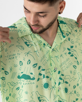 Men's Wellbeing Mint Green Shirt (Chalis)