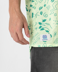 Men's Wellbeing Mint Green Shirt (Chalis)