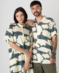 Men's Whale Shark Shirt (Beige Chalis)