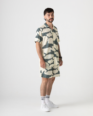 Men's Whale Shark Shirt (Beige Chalis)