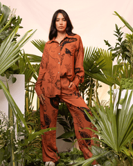 Women's Metamorphosis Terracotta Pants (Rayon)