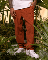 Unisex Terracotta Corduroy Pants