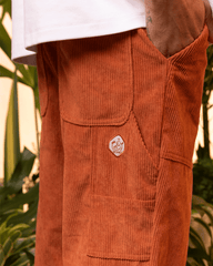 Unisex Terracotta Corduroy Pants