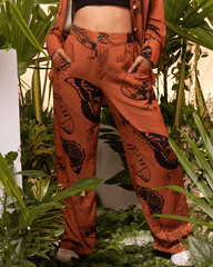 Women's Metamorphosis Terracotta Pants (Rayon)
