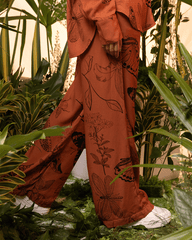 Women's Metamorphosis Terracotta Pants (Rayon)