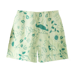 Unisex Wellbeing Mint Green Shorts (Chalis)
