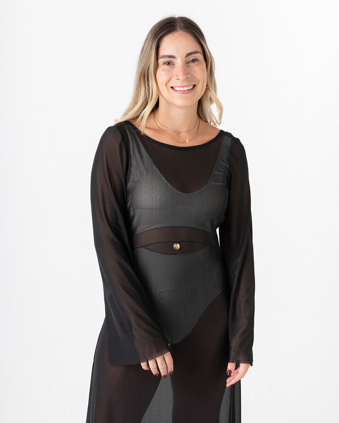 Sortie de bain femme noire