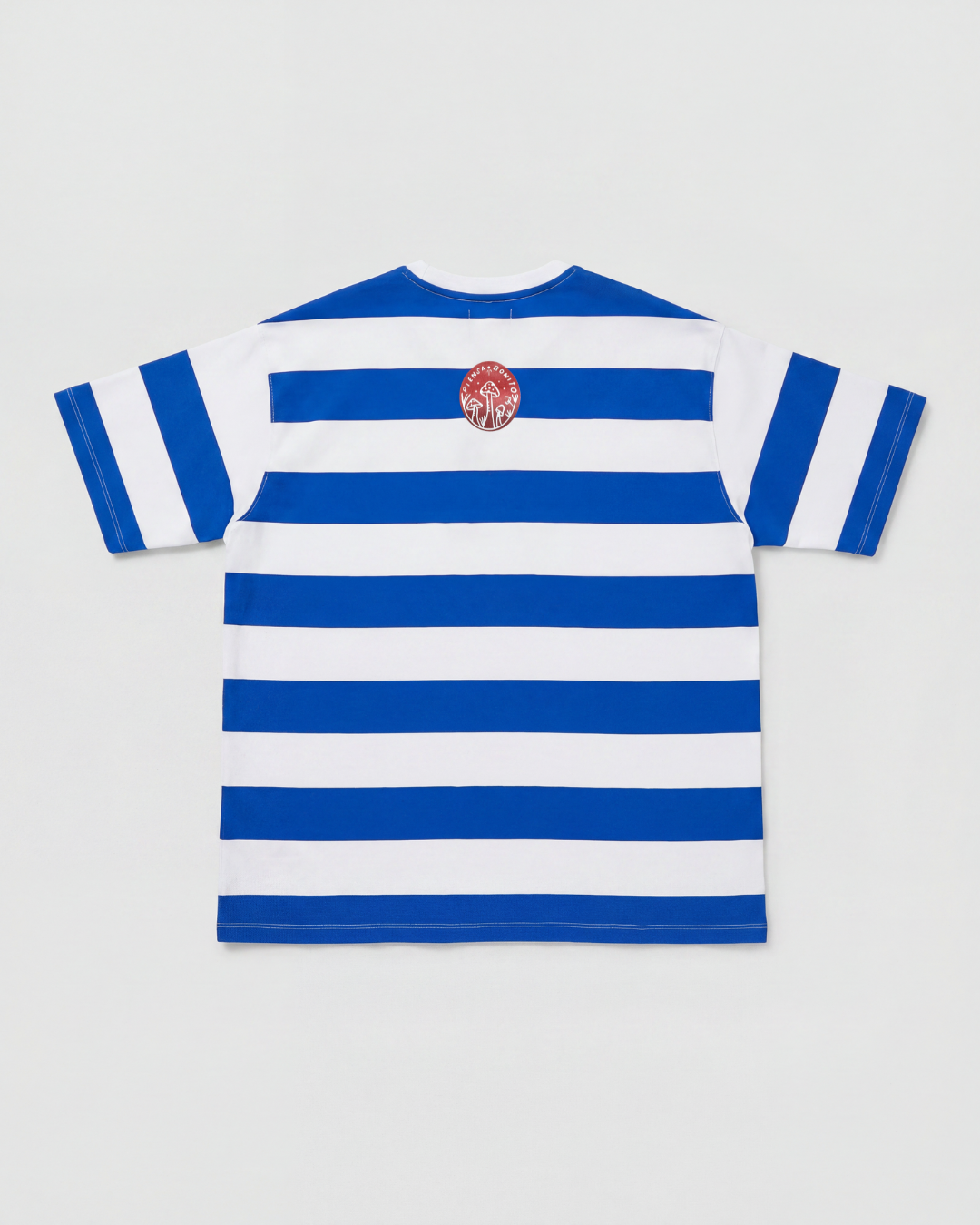 Unisex Blue Striped Bohío Oversized T-Shirt