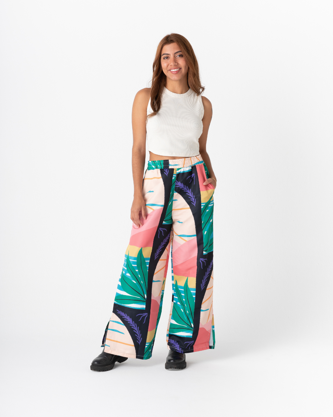 Women's Isleña Pura Multicolor Pants (Nautical Fabric)