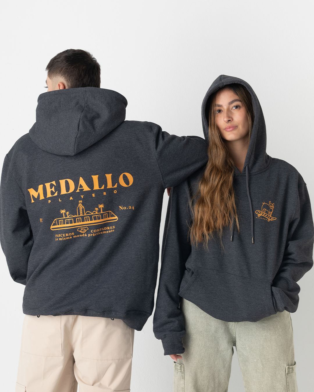 Hoodie Unisex Medellin Florece Verde (Algodón 100%)