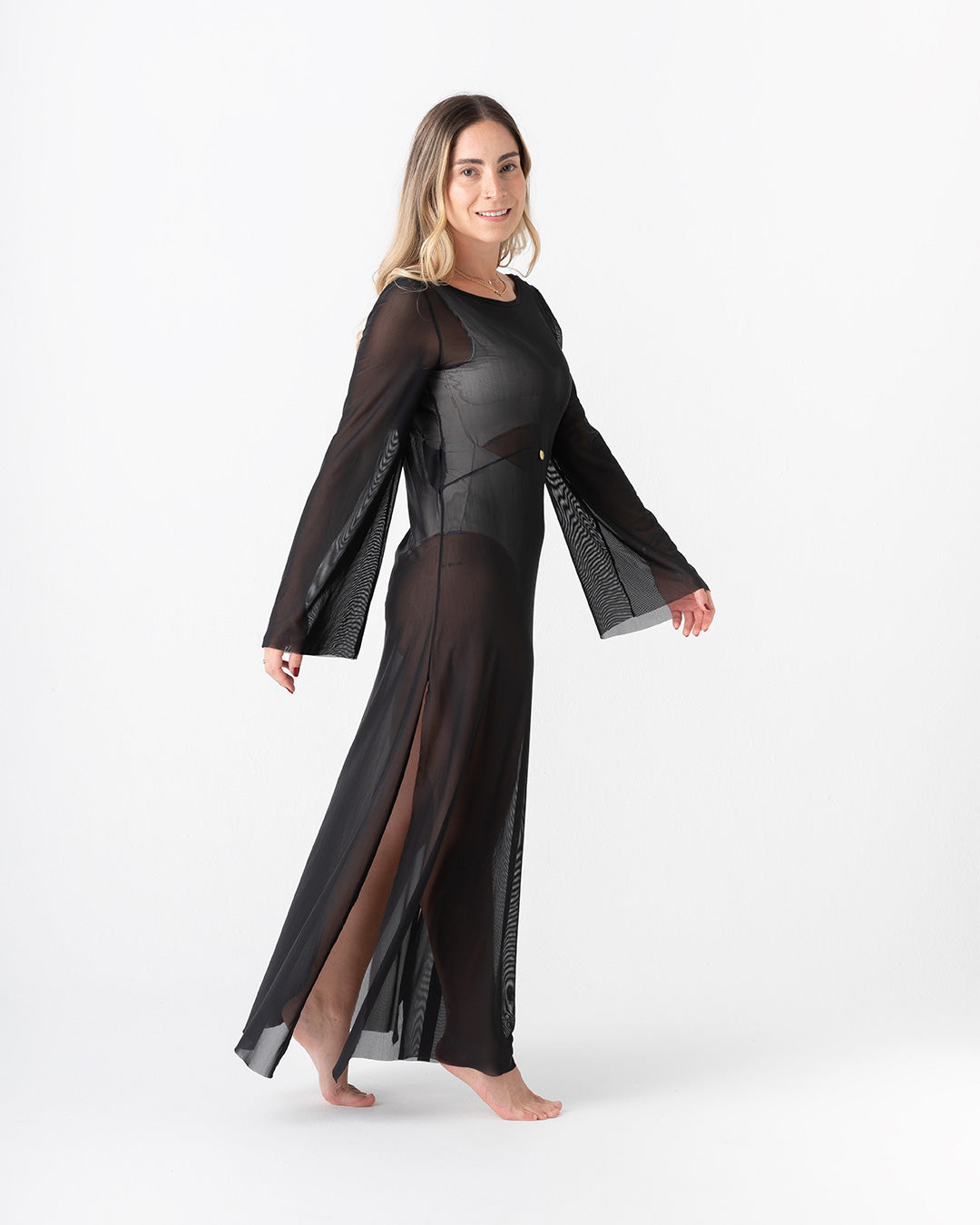 Sortie de bain femme noire