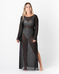 Sortie de bain femme noire