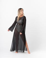 Sortie de bain femme noire