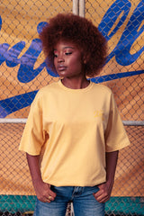 Unisex Basic Criollo Football Yellow T-Shirt