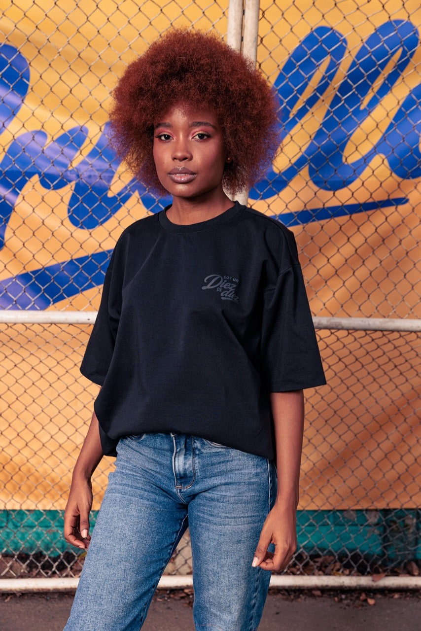 Unisex Basic Criollo Football Black T-Shirt