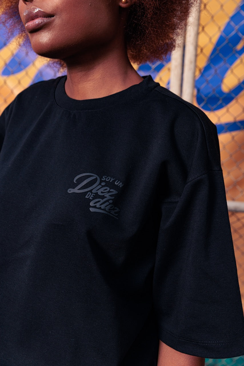 Unisex Basic Criollo Football Black T-Shirt