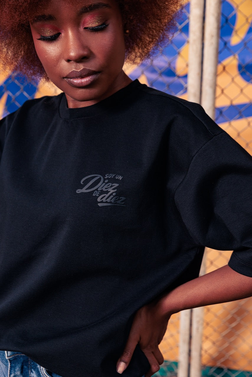 Unisex Basic Criollo Football Black T-Shirt