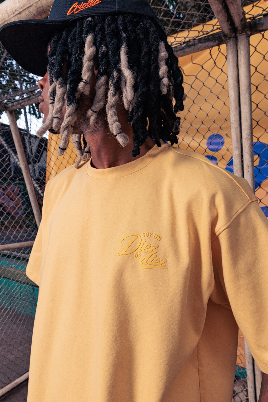 Unisex Basic Criollo Football Yellow T-Shirt