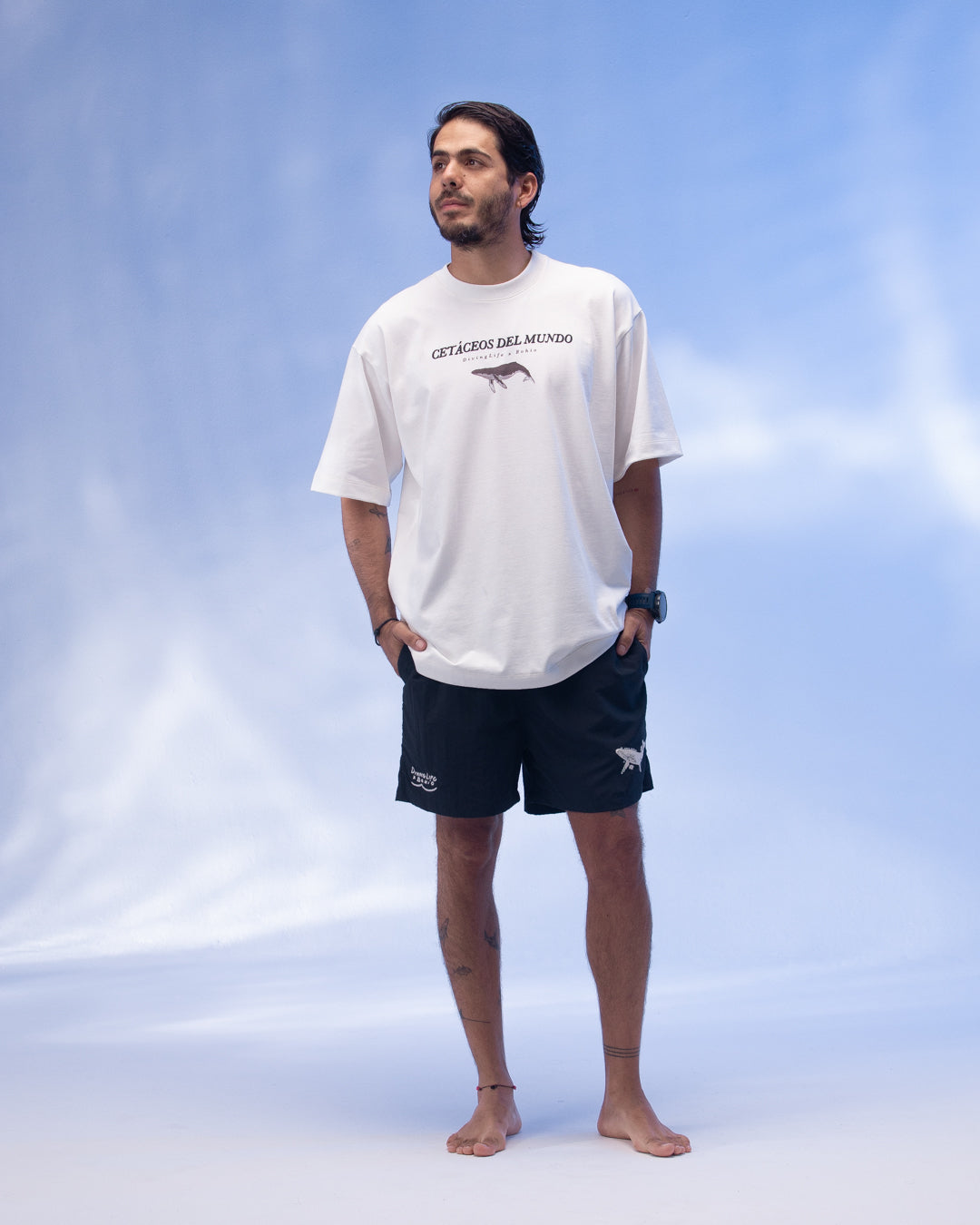 Camiseta Unisex Oversize Diving Life X Bohio Crudo (Algodón 320 Gr) 2025