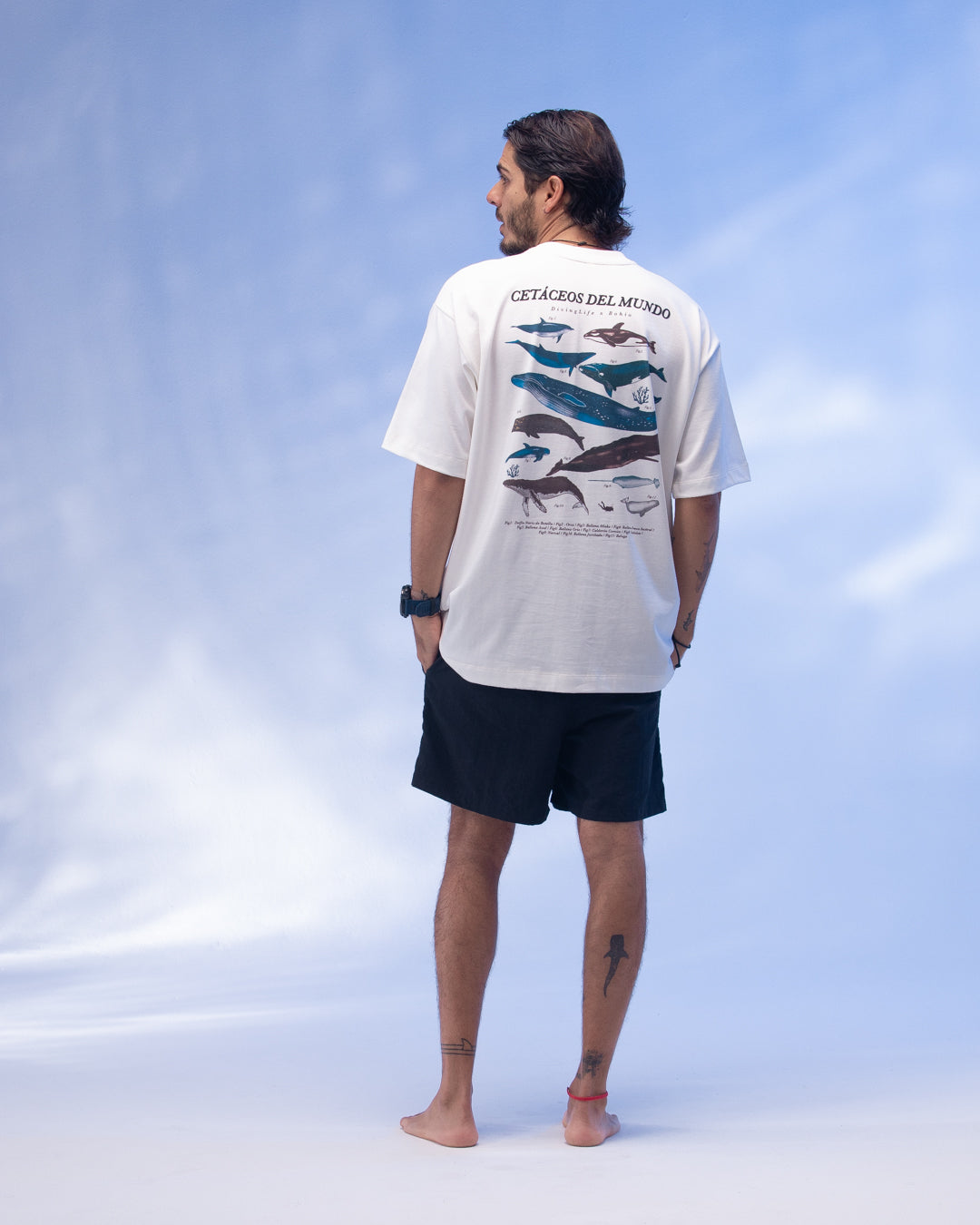 Camiseta Unisex Oversize Diving Life X Bohio Crudo (Algodón 320 Gr) 2025