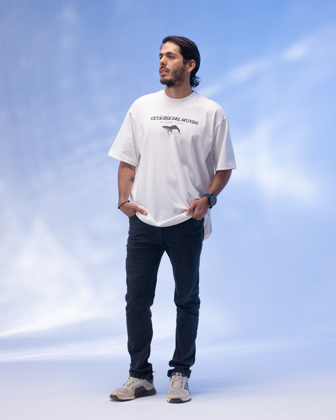 Camiseta Unisex Oversize Diving Life X Bohio Crudo (Algodón 320 Gr) 2025