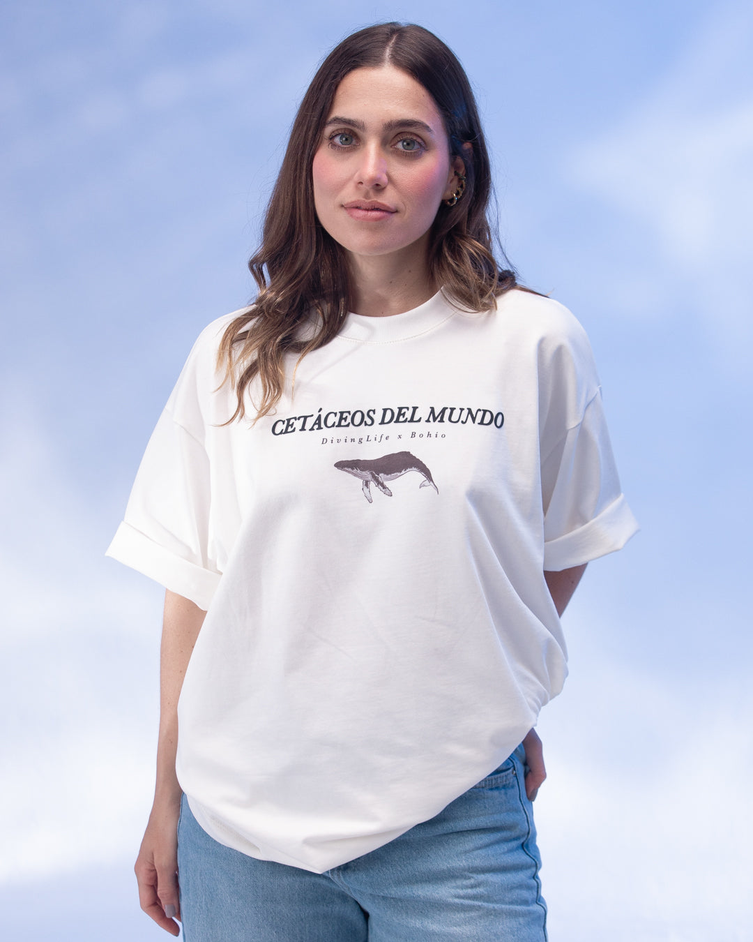 Camiseta Unisex Oversize Diving Life X Bohio Crudo (Algodón 320 Gr) 2025