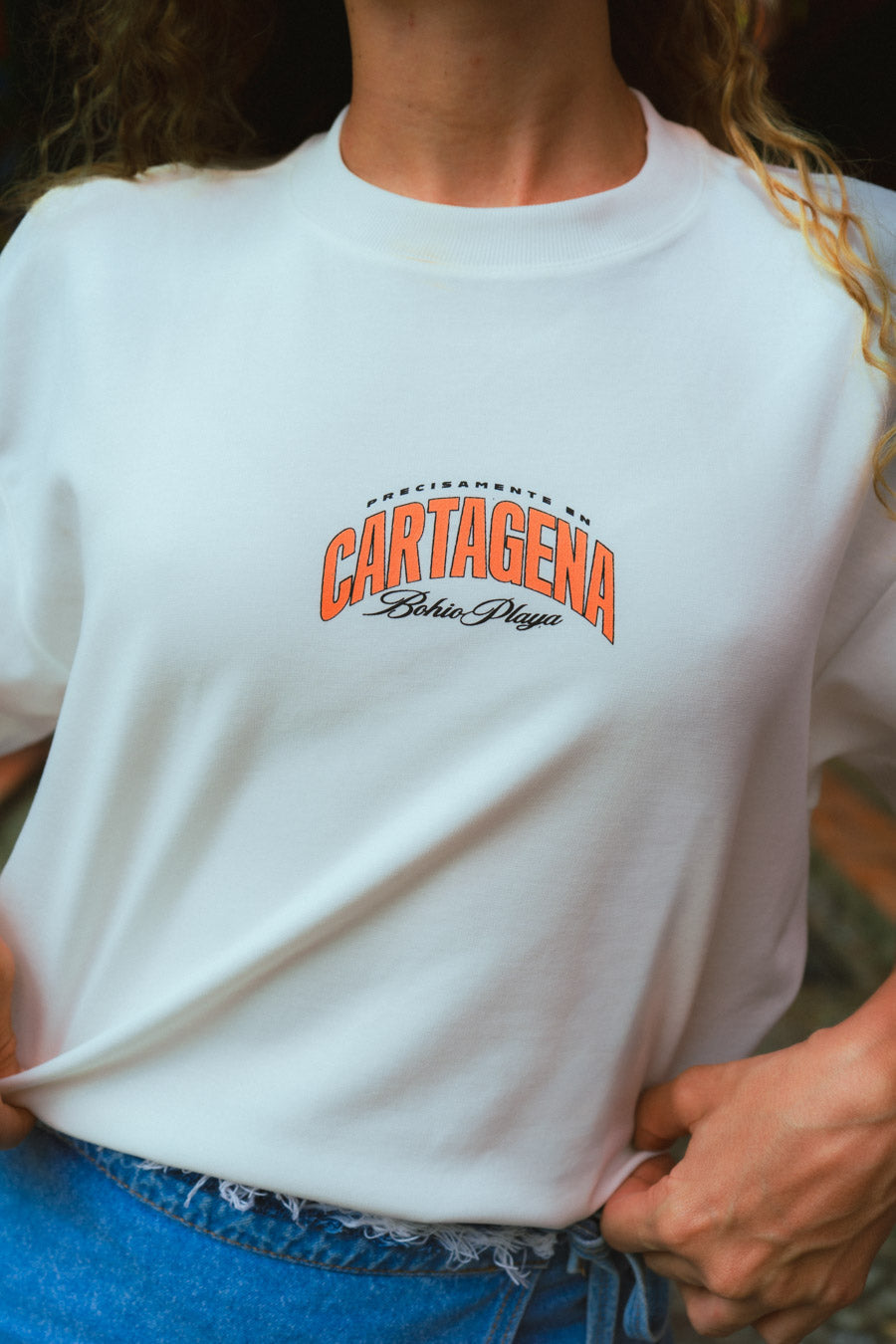 Unisex Raw Cotton Mid-Oversized Cartagena Cities T-Shirt (250 gsm)