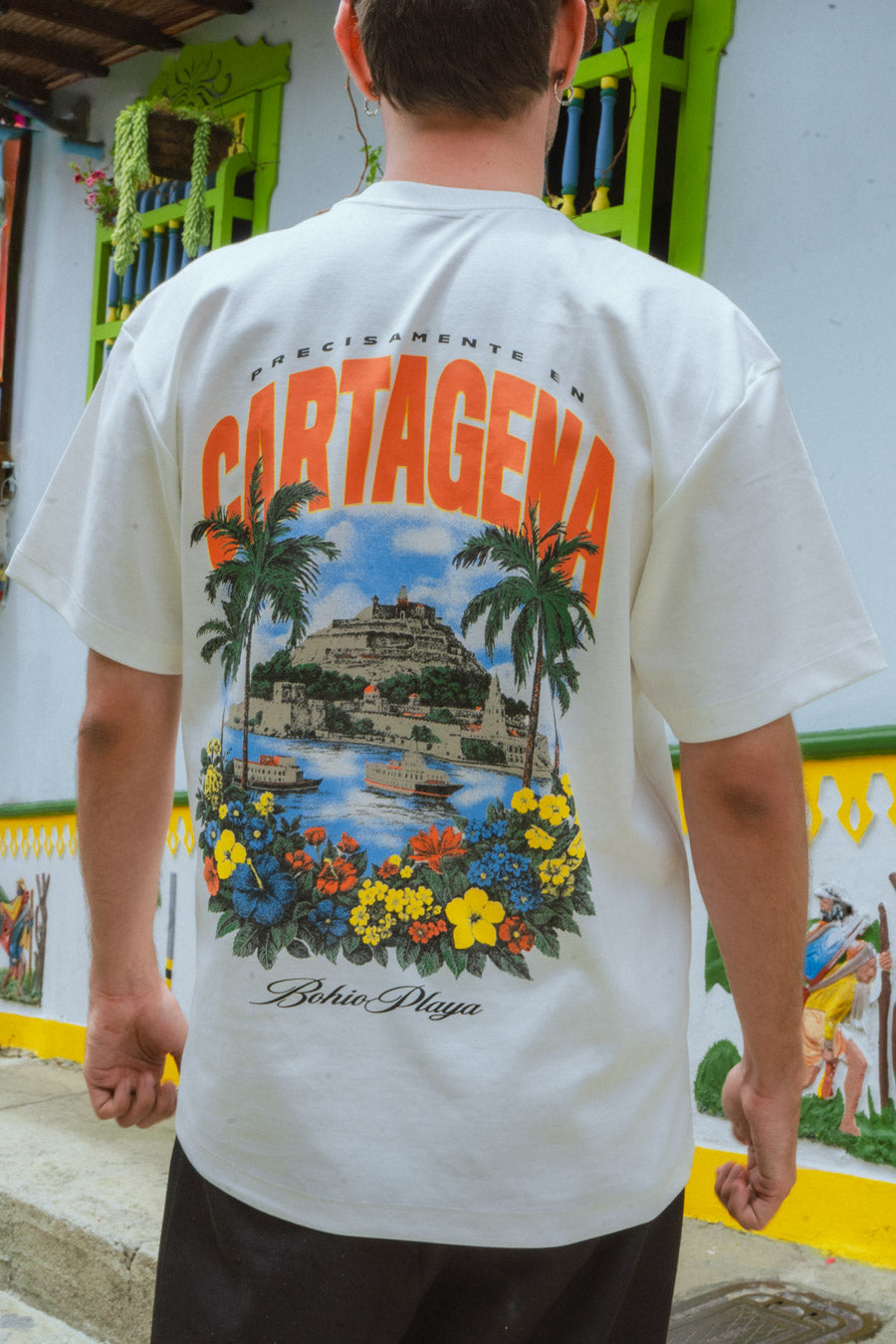 Unisex Raw Cotton Mid-Oversized Cartagena Cities T-Shirt (250 gsm)