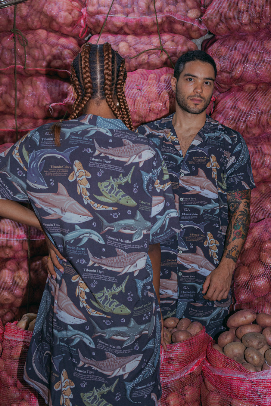 Camisa Hombre Joyas 2 Tiburón Ballena (Rayón)