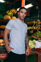 Camiseta Unisex Regular Blanco Bohío (Tela eco y algodón 155 Gr)