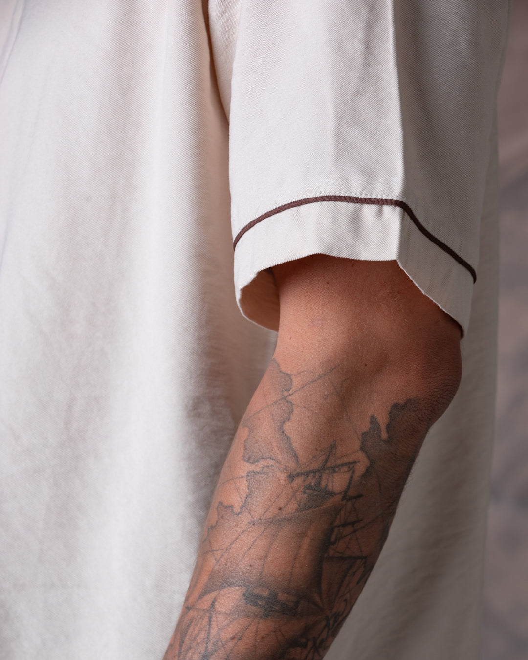 Camisa Unisex Tacos Beige Boxy Fit (Rayón)