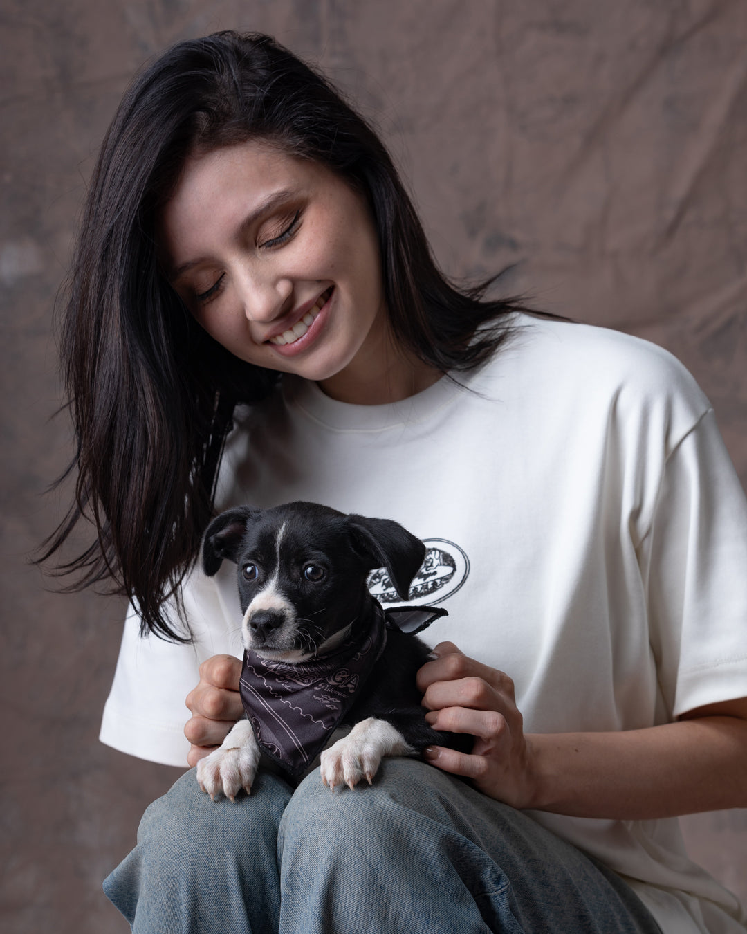 Camiseta Unisex Oversize Marfil Dunan X Bohío (Algodón 320)