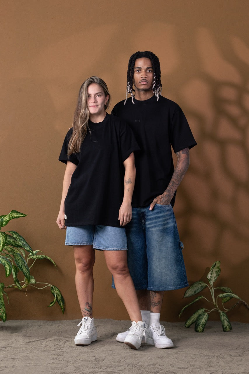 Camiseta Oversize Negro 270 gr