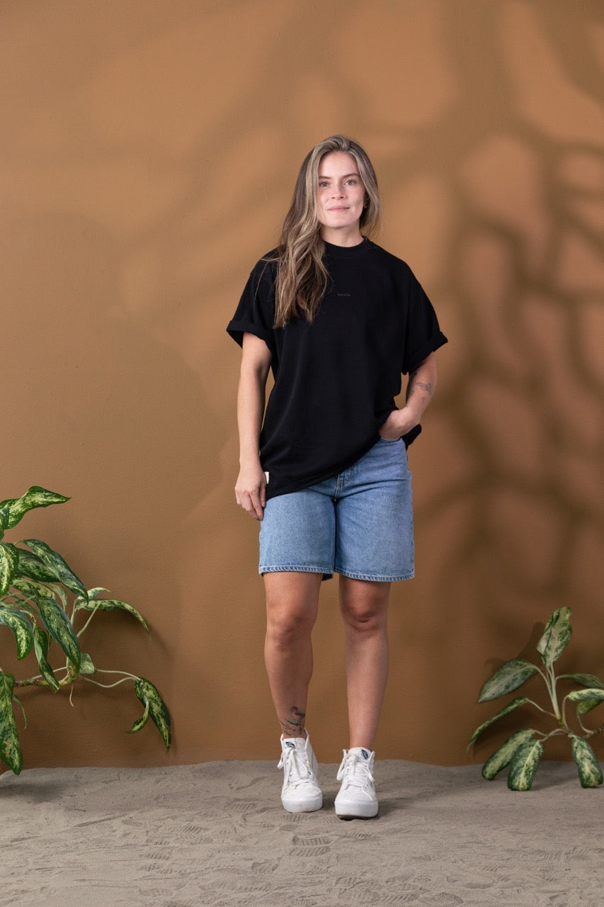 Camiseta Oversize Negro 270 gr