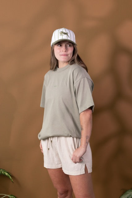 Camiseta Oversize Verde Claro 270 gr