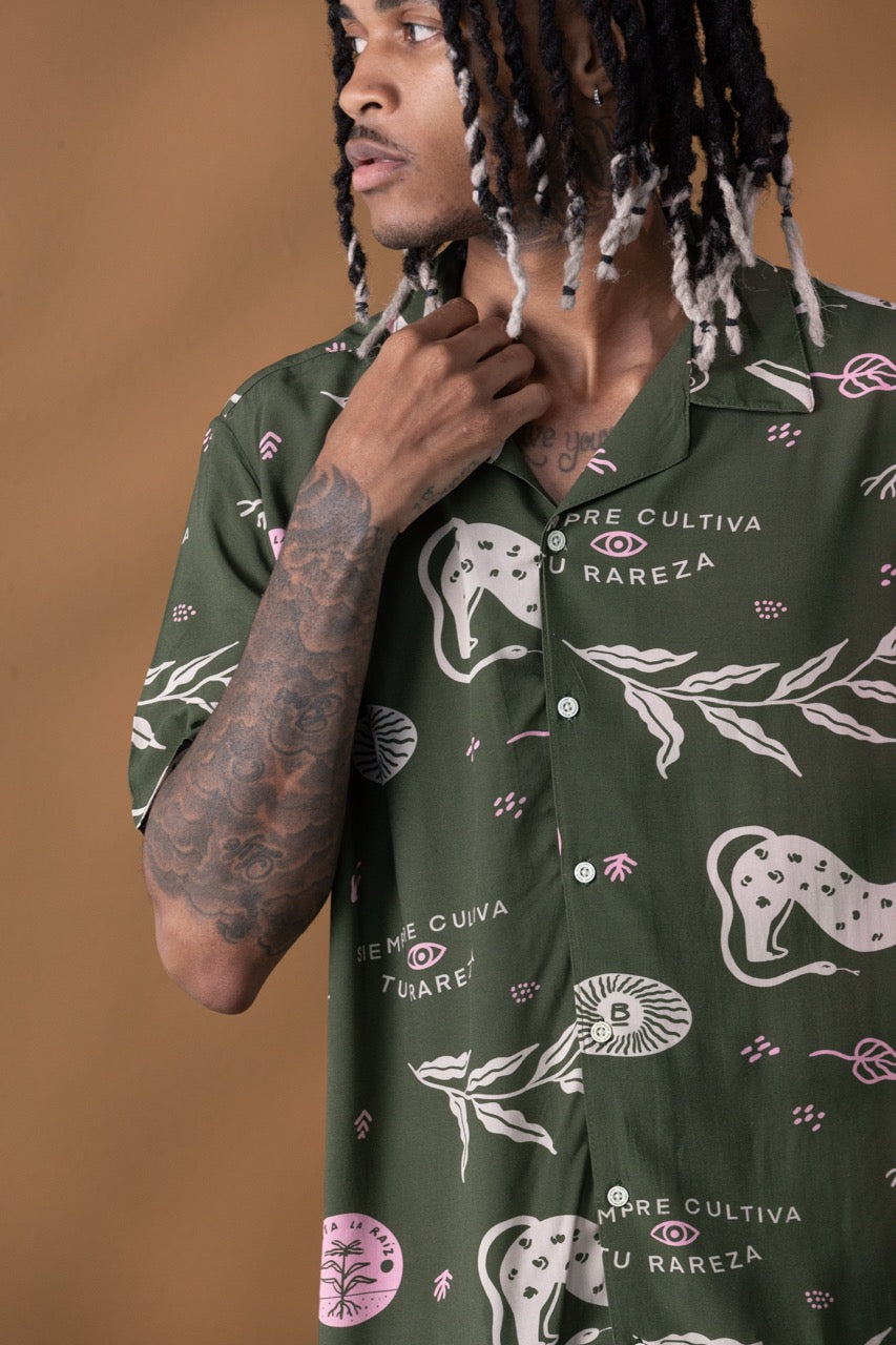 Camisa Masculina Raíces (Rayón)